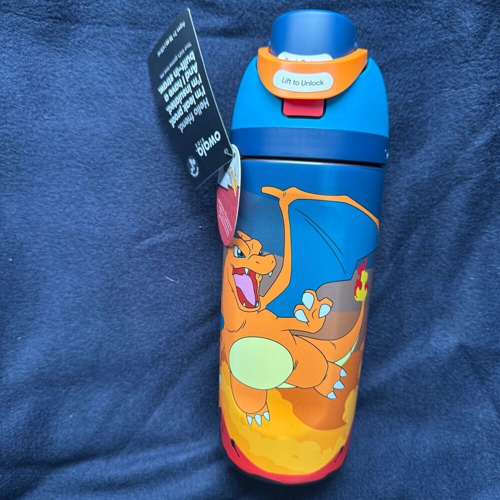 Owalla X Pokemon 16oz Water Bottle - 30th Anniversary Collab NEW Charizard